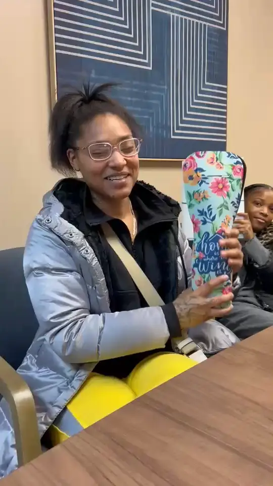 A client celebrates at Kane Mortgage, Inc.